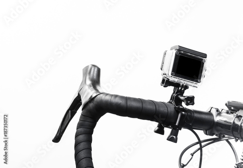 action camera fixed on bike