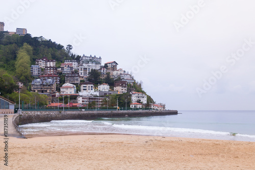 Beach of Ondarreta in san sebastian