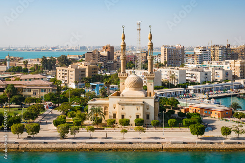 Cityscape of Suez, Egypt