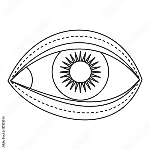 Eyelid surgery icon, outline style