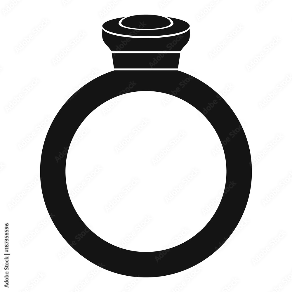 Ring icon, simple style Ring icon, simple style