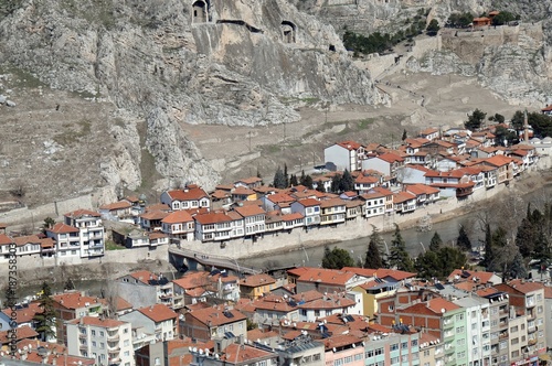 MARCH 11,2012 AMASYA TURKEY.Amasya is a city in northern Turkey . Amasya it is located inside the Black Sea Region. Tokat from east, Tokat and Yozgat from south, Çorum from west, Samsun from north. photo