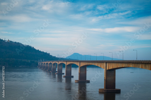 Lao Nippon Bridge in the morning © Sitthikorn
