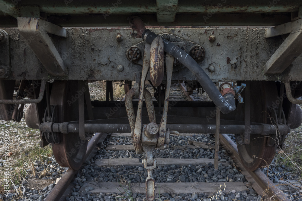 Urbex. Abandoned train wagon