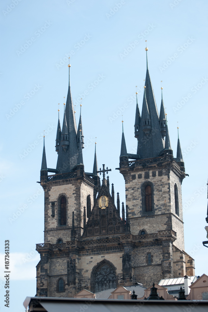 The Church of Our Lady before Tyn in Prague, Czech Republic