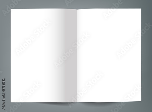 Blank Bi fold brochure mockup cover template