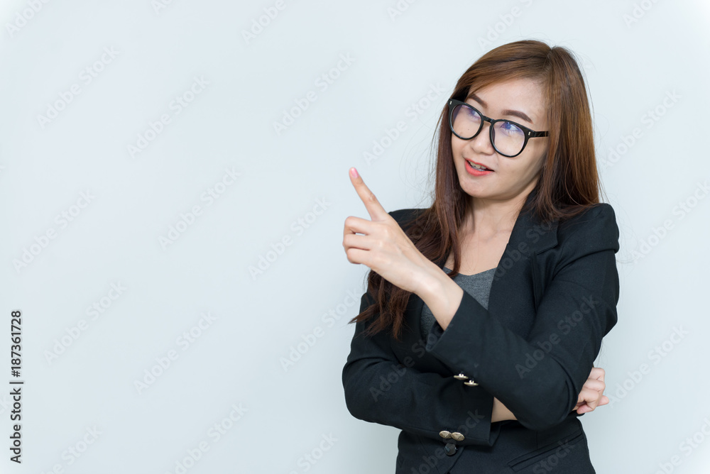 Portrait of beautiful asian businesswoman,Thailand people,secretary young girl,Concept: woman think Portrait of beautiful asian businesswoman,Thailand people,secretary young girl,Concept: woman think