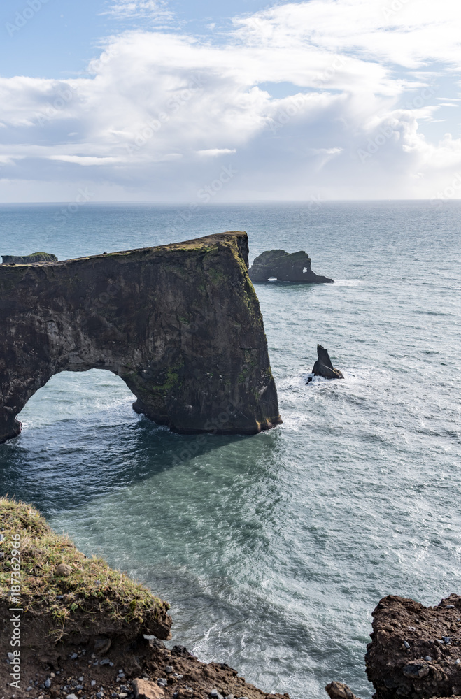 Fototapeta premium Rocks of Dyrholaey cliffs