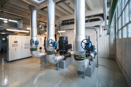 Pumps in a cogeneration station