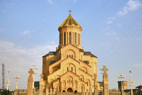 Holy Trinity Cathedral of Tbilisi ,the capital of Georgia photo