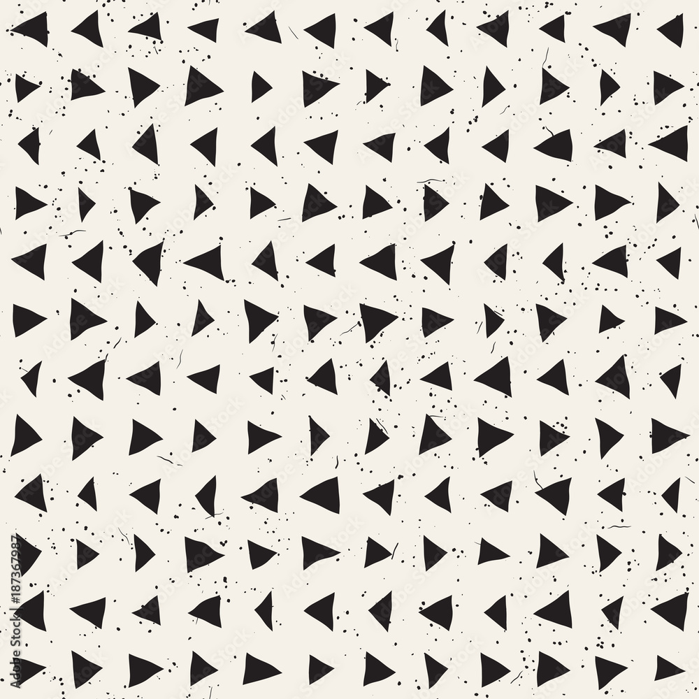 Hand drawn style ethnic seamless pattern. Abstract geometric shapes background in black and white. Hand drawn style ethnic seamless pattern. Abstract geometric shapes background in black and white.