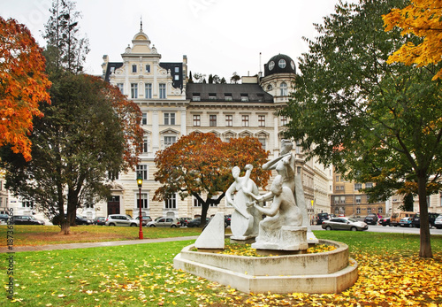 Monument to Antonio Vivaldi in Vienna. Austria