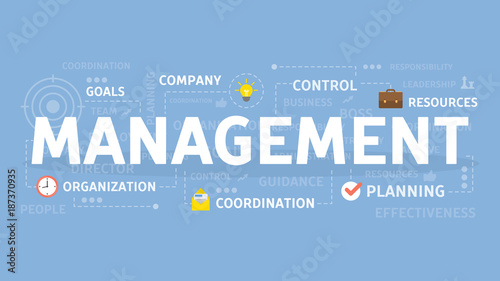 Management concept illustration.