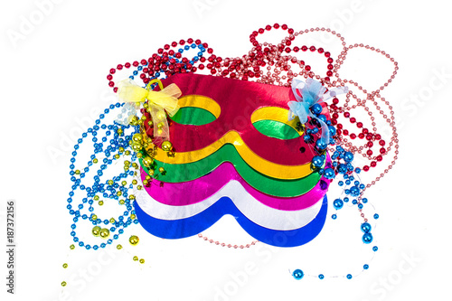 Masquerade accessories for Mardi Gras parties photo