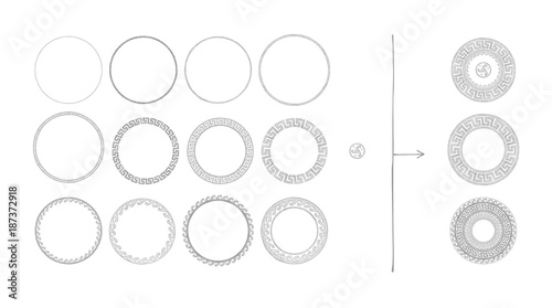 Ancient Greek round ornament
