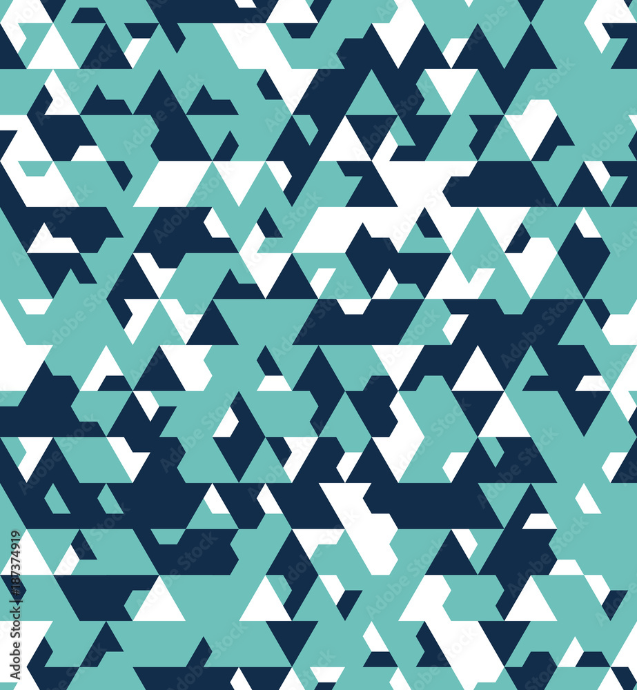 Abstract seamless pattern of triangles. Geometric structure. Abstract seamless pattern of triangles. Geometric structure.