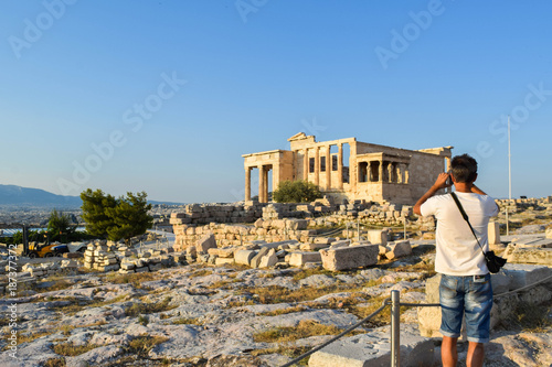 Ancient Greek Temple of the Erechtheum.