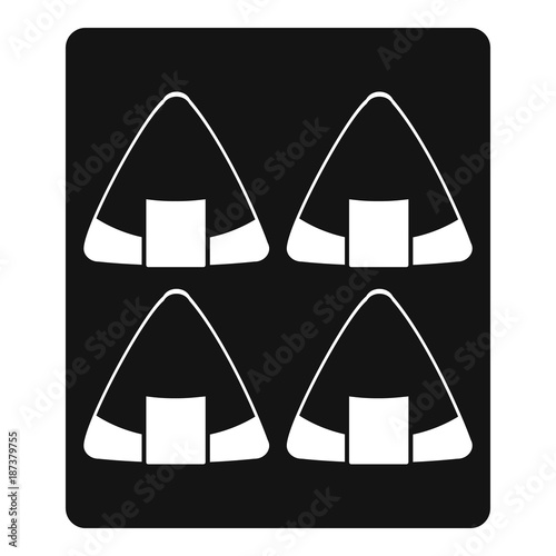 Sushi icon, simple style