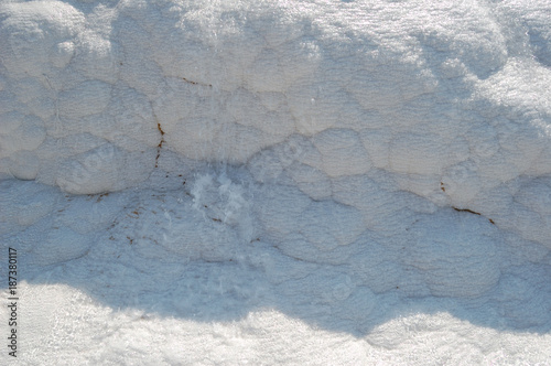 Quadro su tela Deposits of travertine in Pamukkale, Turkey