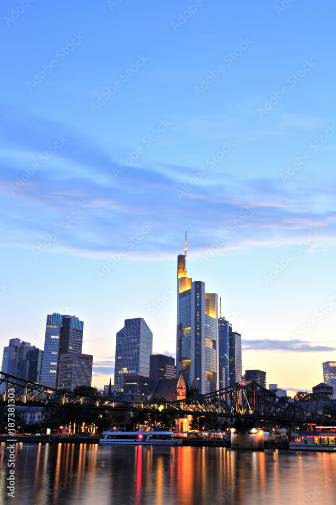 Obraz premium Frankfurt am Main Downtown Cityscape