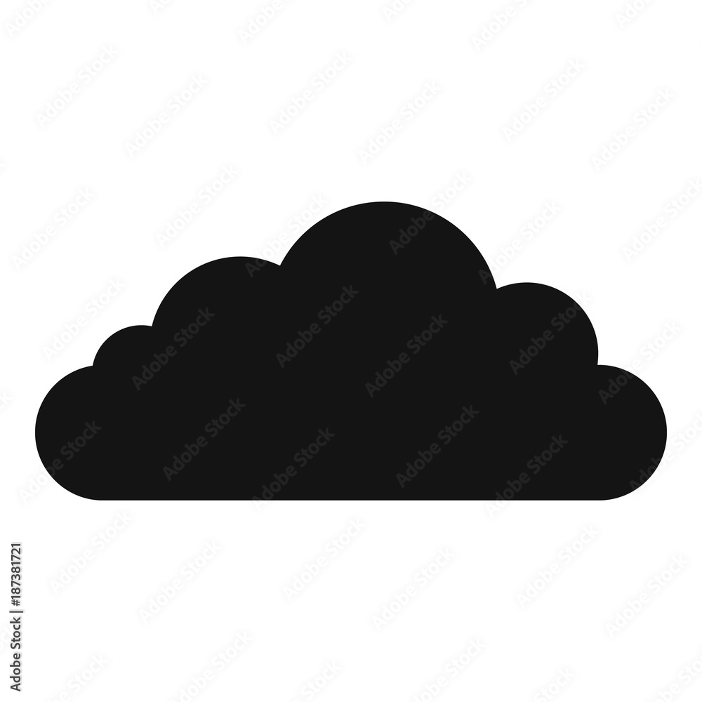 Bottom cloud icon. Simple illustration of bottom cloud vector icon for web Bottom cloud icon. Simple illustration of bottom cloud vector icon for web