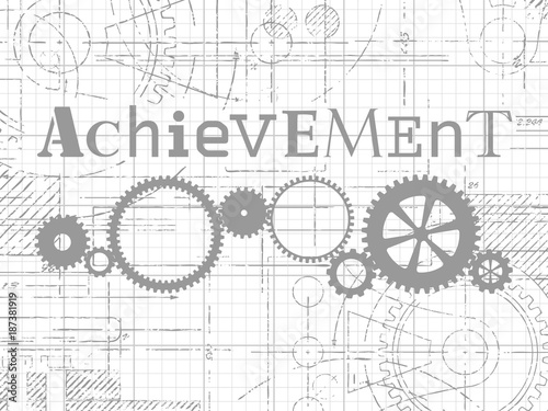 Achievement Graph Paper Tech Drawing