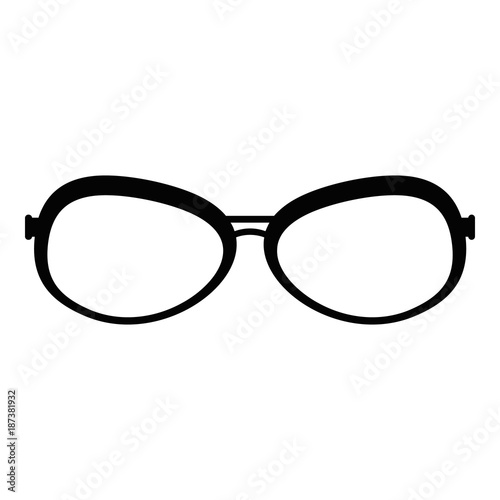 Farsighted glasses icon. Simple illustration of farsighted glasses vector icon for web