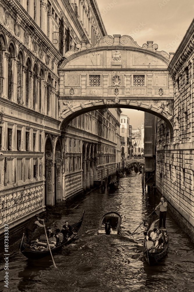 Naklejka premium Venedig, Seufzerbrücke