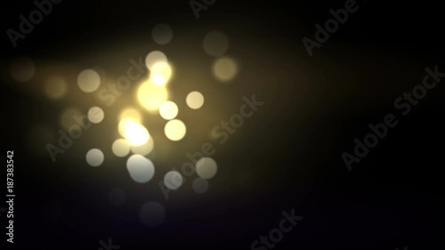 Gold shine design elements on the black seamless abstract background.