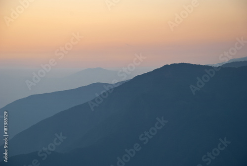 Andes sunset Peru