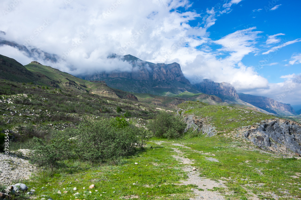 Baksan gorge in the Caucasus mountains in Russia Baksan gorge in the Caucasus mountains in Russia