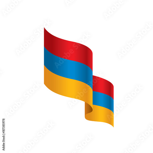 Armenia flag, vector illustration