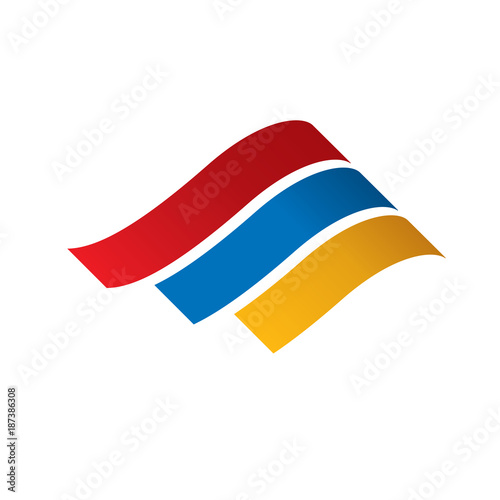 Armenia flag, vector illustration