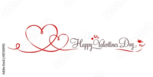 Herzen Schleife Valentinstag