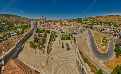 AKHALTSIKHE, GEORGIA - 08 AUGUST 2017: Panoramic view  Majestic Rabati Castle photo