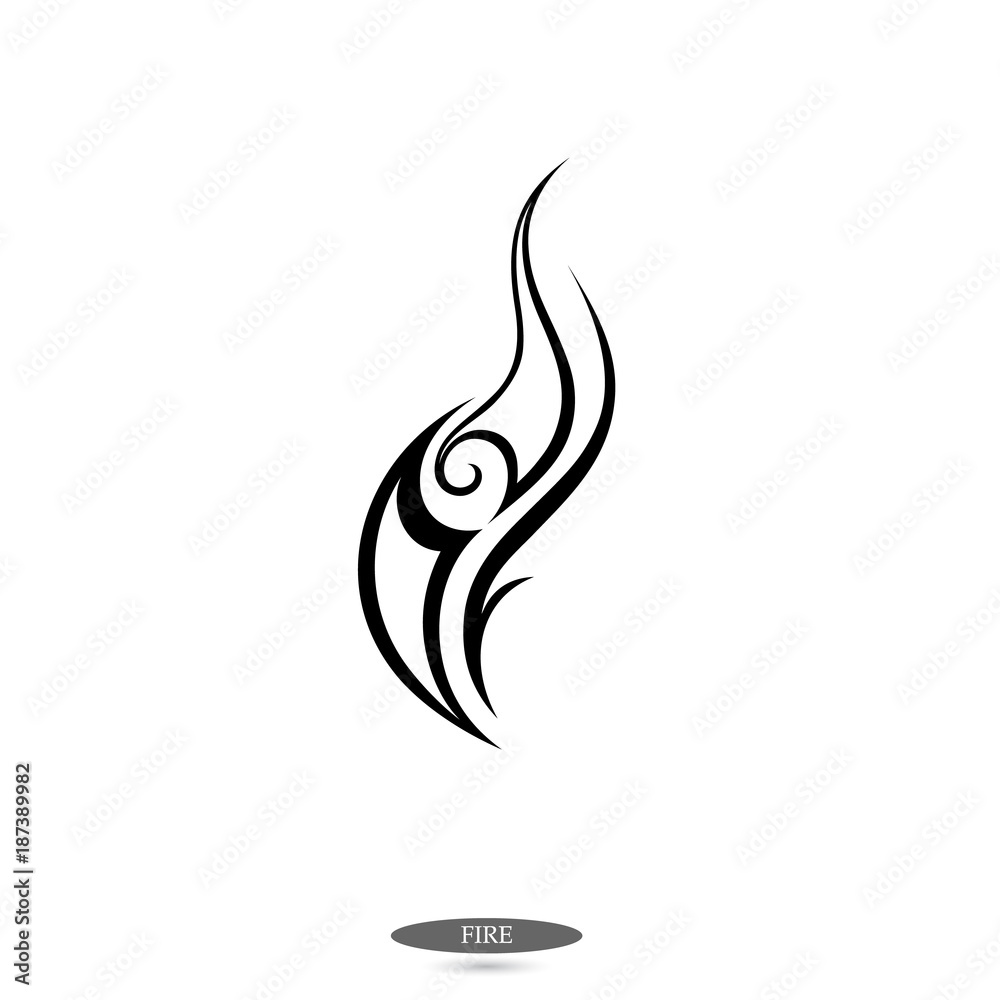 Logo flame of fire. Element for design. Vector illustration. Logo flame of fire. Element for design. Vector illustration.