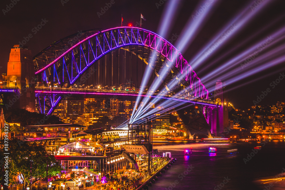 Naklejka premium Żywy most Sydney Harbour Bridge