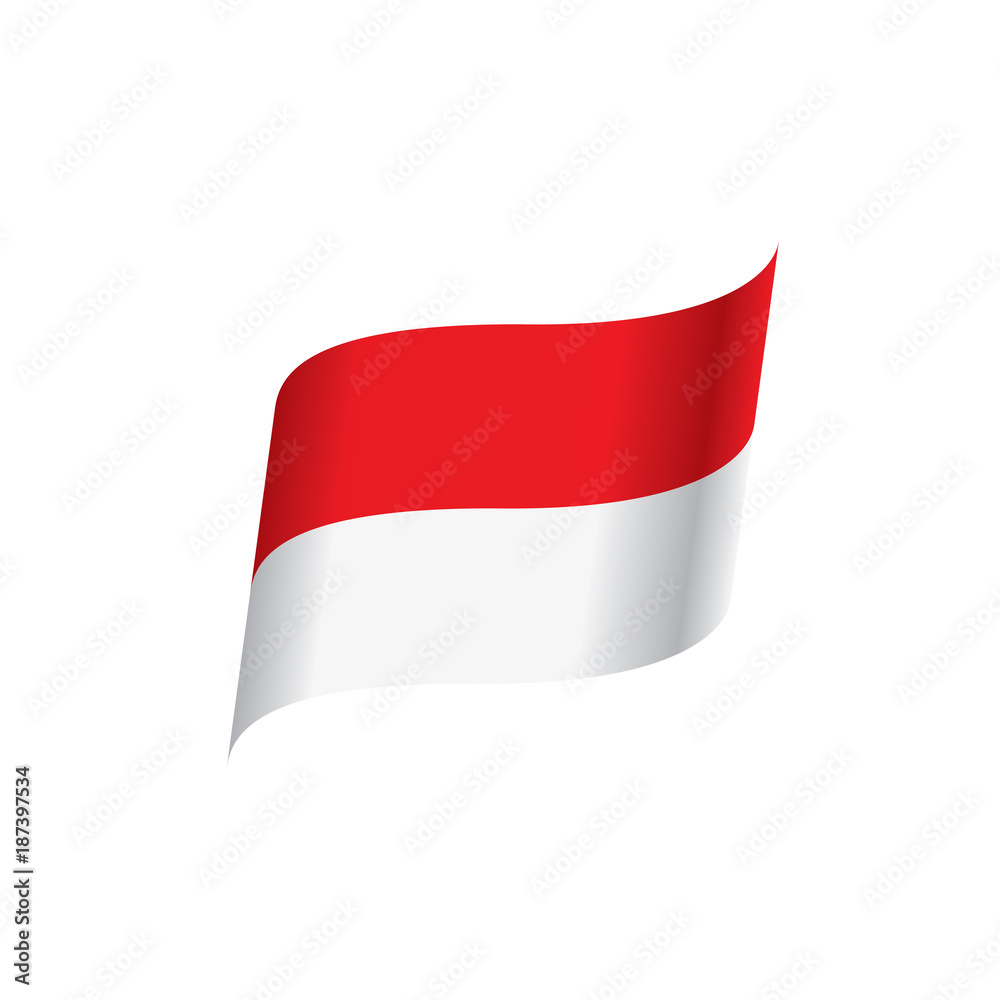 Indonesia flag, vector illustration Indonesia flag, vector illustration