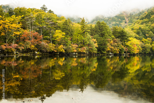 Yumoko Lake at Nikko   Tochigi prefecture in autumn