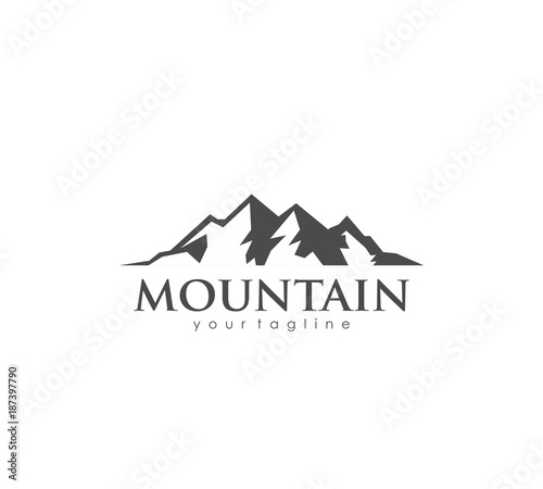 mountain logo vector