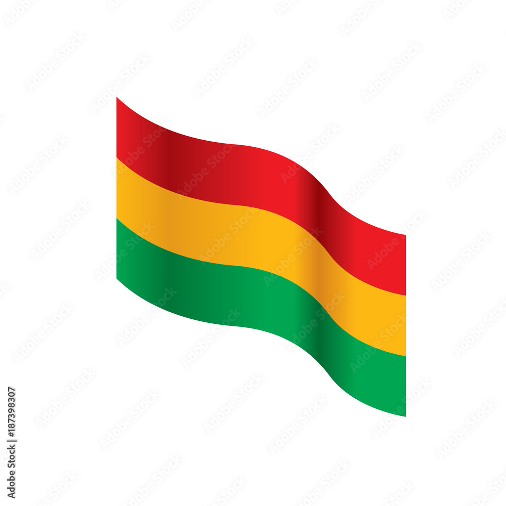 Bolivia flag, vector illustration Bolivia flag, vector illustration