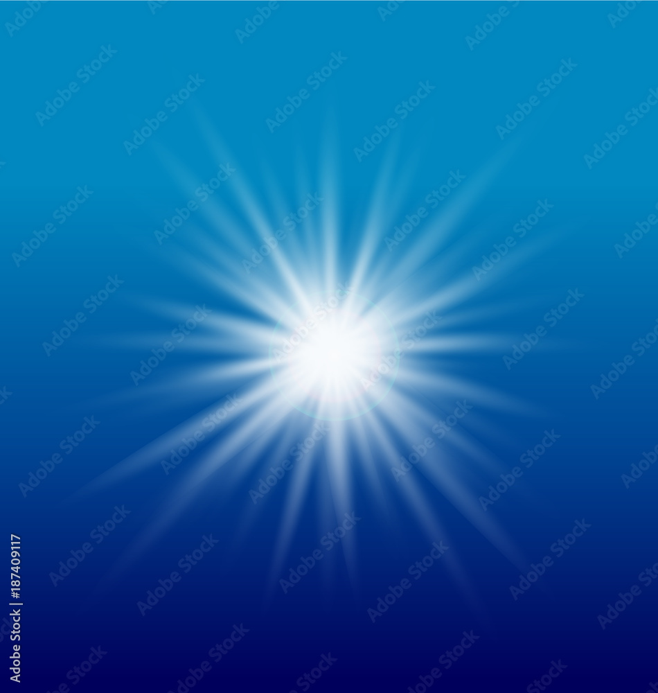Burst of sun light vector Burst of sun light vector