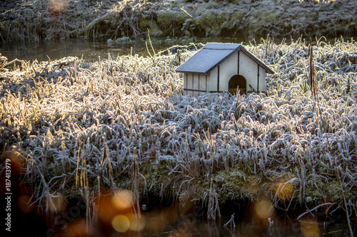 The romantic garden of Sanderumglard in Denmark photo