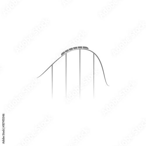 roller coaster icon. Web element. Premium quality graphic design. Signs symbols collection, simple icon for websites, web design, mobile app, info graphics on white background