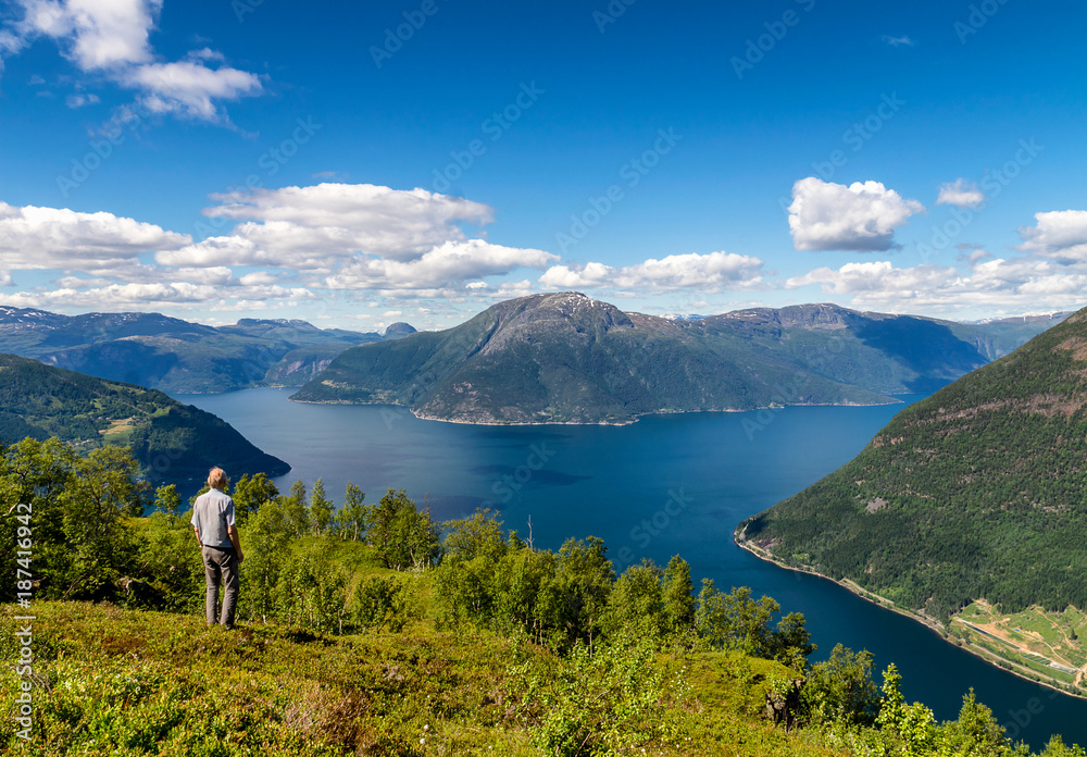 View over Hardanger, Norway
