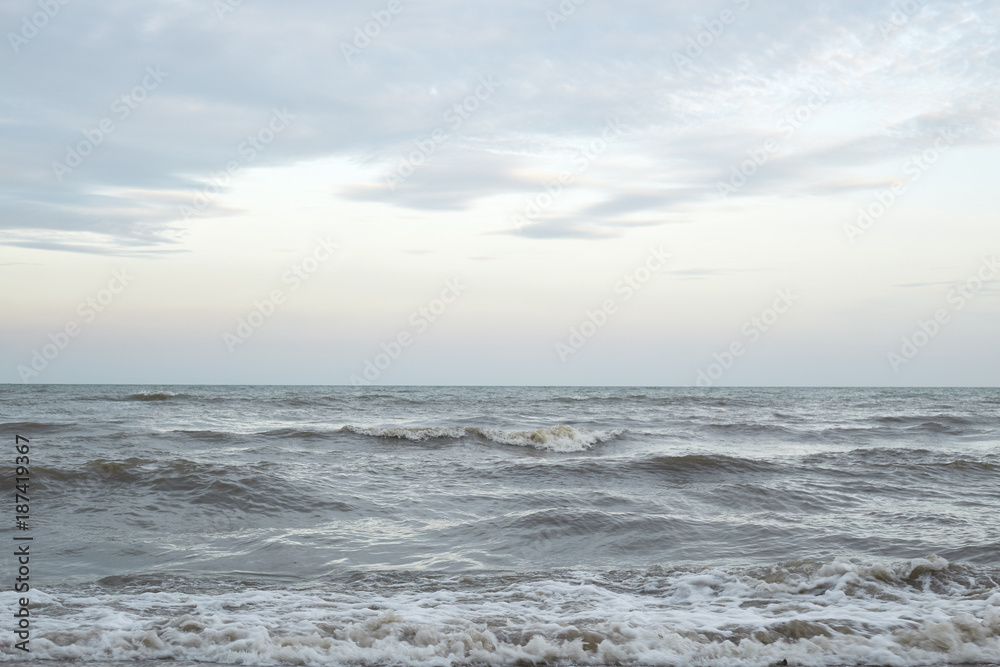 Beautiful clear water lapping on the shore Beautiful clear water lapping on the shore