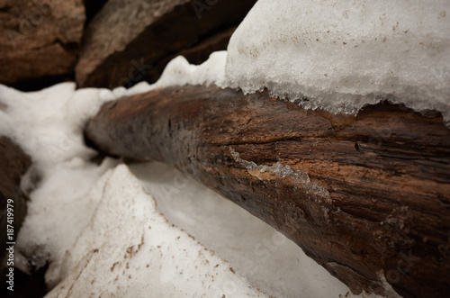 wood and snow © Photo