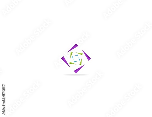 Free Download Square Focus Pixel Colorful Modern Logo - GFXLoad