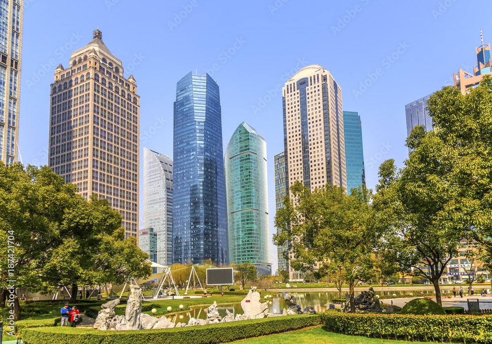 Obraz premium Szanghaj krajobraz architektoniczny