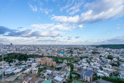 首里のホテルから見る那覇市街風景